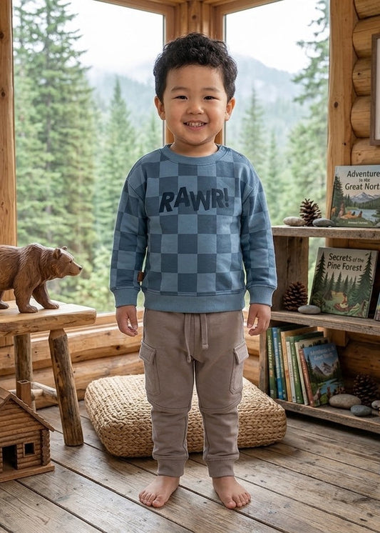 Frogs And Dogs Sweater Block Rawr
