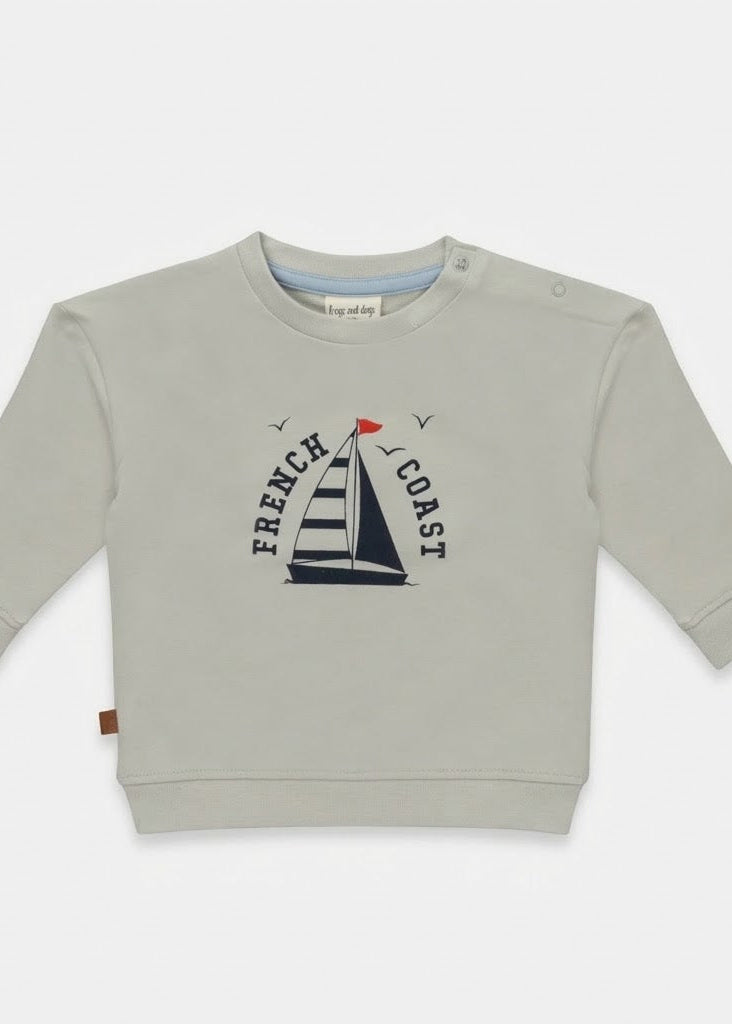 Frogs And Dogs Sweater Sailboat