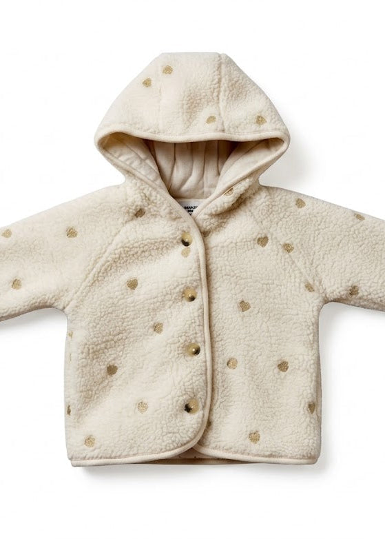 Frogs And Dogs Sherpa Hearts Jacket