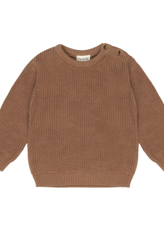 Flat Knit Rib Sweater – Beaver Fur