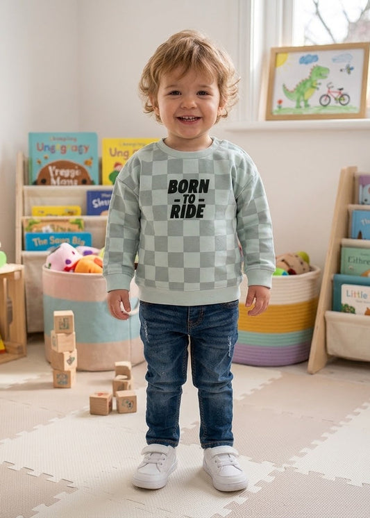 Frogs And Dogs Sweater Born To Ride