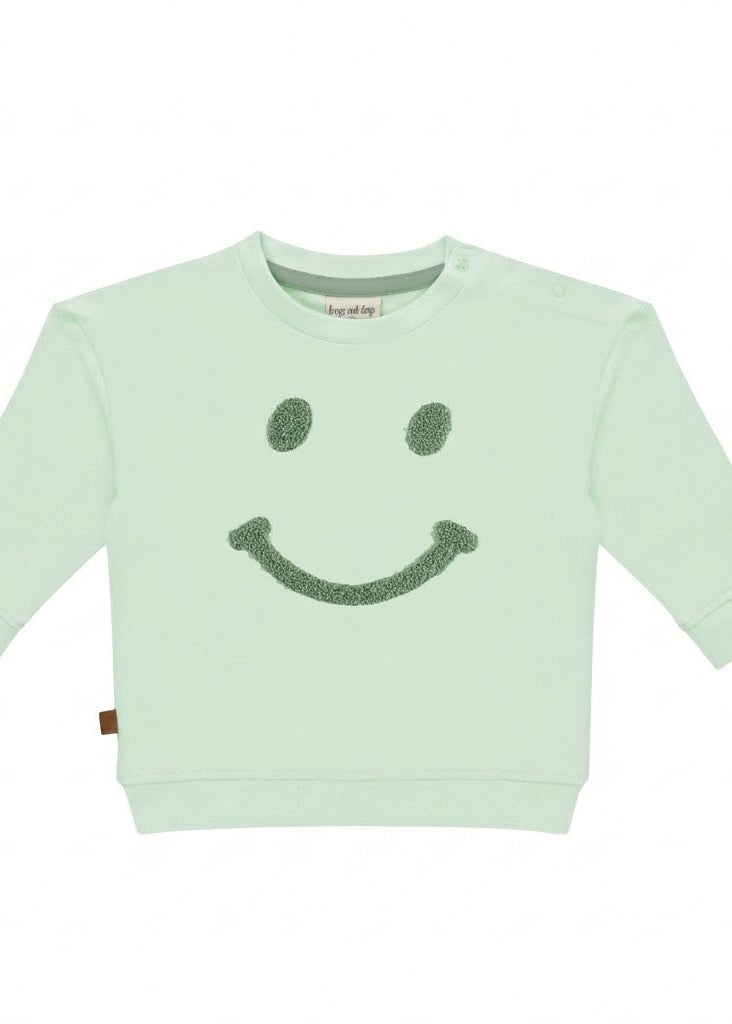 Frogs And Dogs Smile Sweater Mint