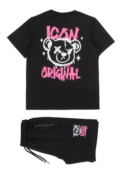 ICON SET BLACK/PINK
