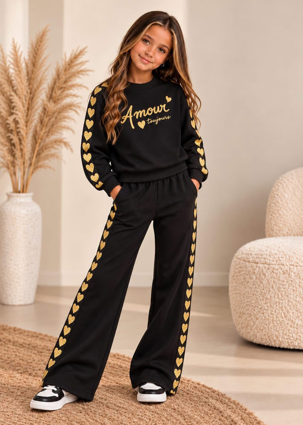 Amour Heart Set Black