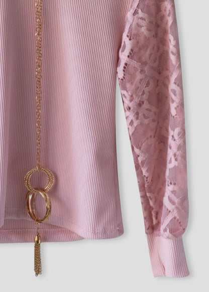 Top Met Kanten Mouwen