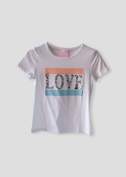Wit Meisjes T-shirt